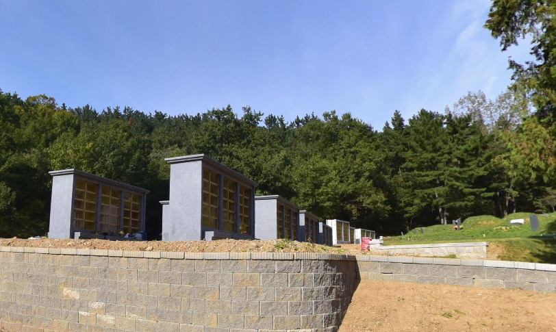 영천성당 봉안담 시설 사진